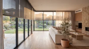 Read more about the article Roller Blinds for Large Windows and Sliding Doors: A Practical Choice for Modern Homes